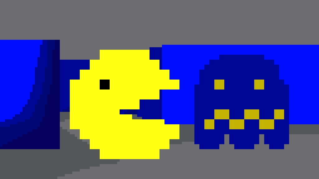 scared ghost pac man