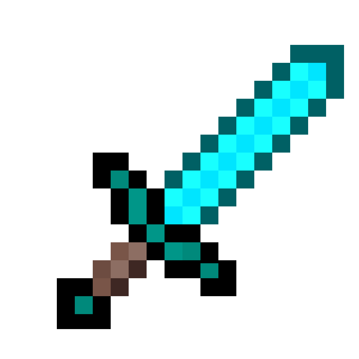 Pixilart - Diamond Sword by Dinoz8989