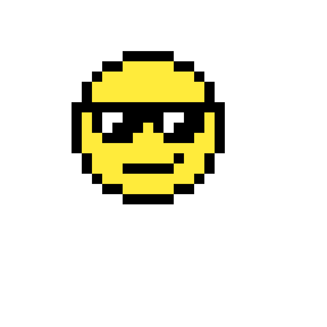 Pixel Art Smiley Lunettes